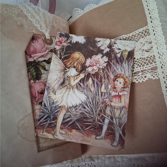 Victorian Junk Journal Scrapbook
w/ Cards, Bookmarks, Die Cuts & Nostalgia - Picture 15 of 16